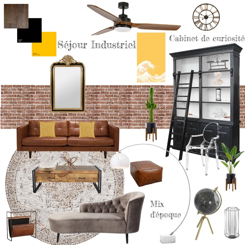 Industrial Living room Mood Board by MarionGuerin on Style Sourcebook