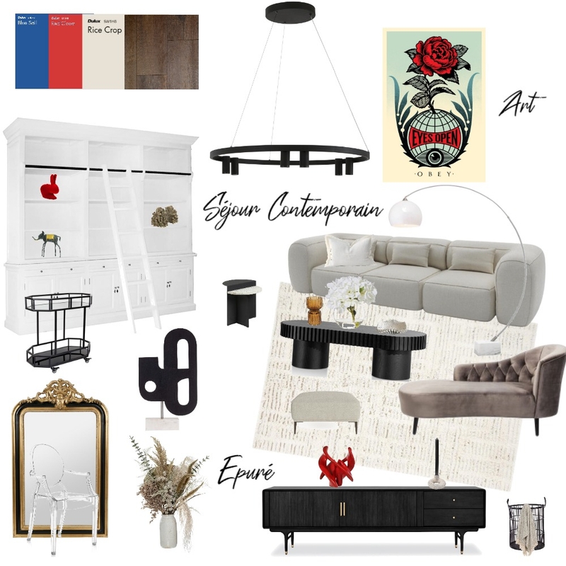 Contemporain séjour Mood Board by MarionGuerin on Style Sourcebook