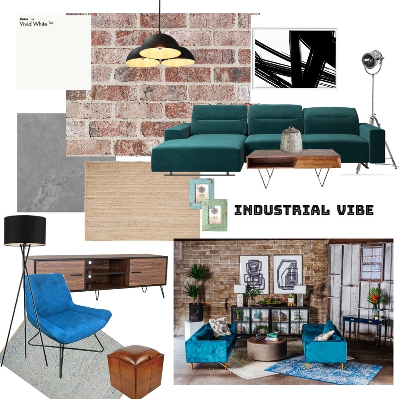 Industrial vibe Mood Board by Sylwia on Style Sourcebook
