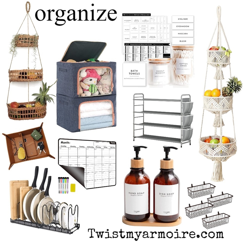 Organize 22 Mood Board by Twist My Armoire on Style Sourcebook