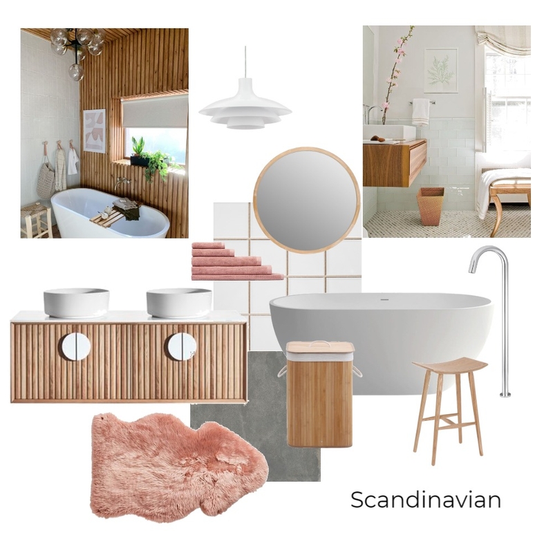 Scandinavian Bathroom Mood Board by Ausra on Style Sourcebook