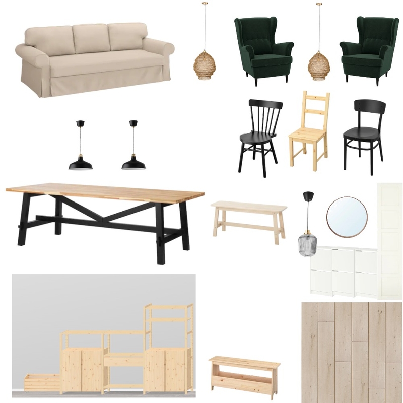 Cabin Living Room Mood Board by Designful.ro on Style Sourcebook