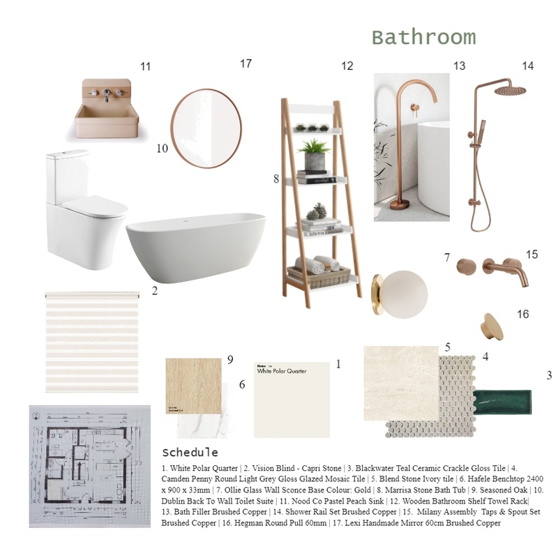 module 9 bathroom Mood Board by karensiatay on Style Sourcebook