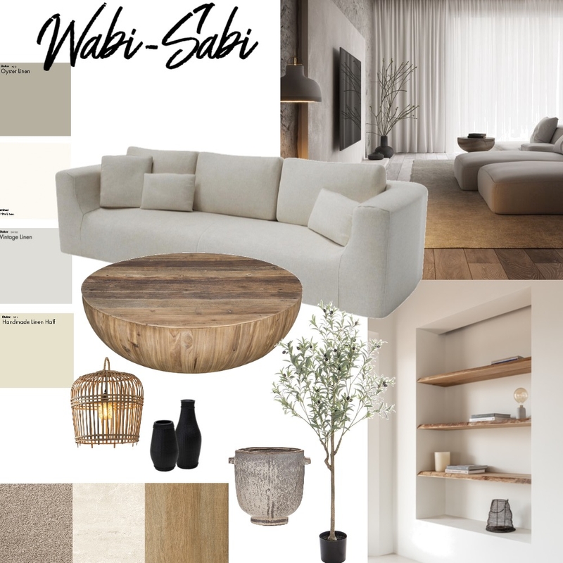 Wabi Sabi Mood Board by marwaadel on Style Sourcebook