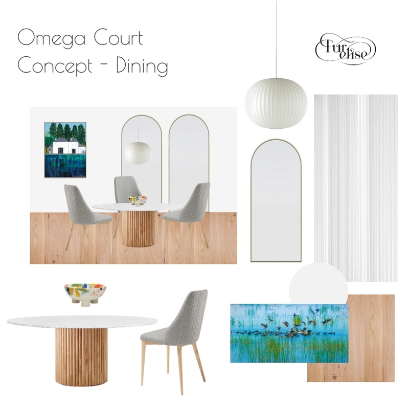 Omega Court Dining Mood Board by Fur Elise Interiors on Style Sourcebook