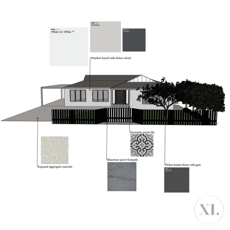 Facade Details Mood Board by XYLA Interiors on Style Sourcebook