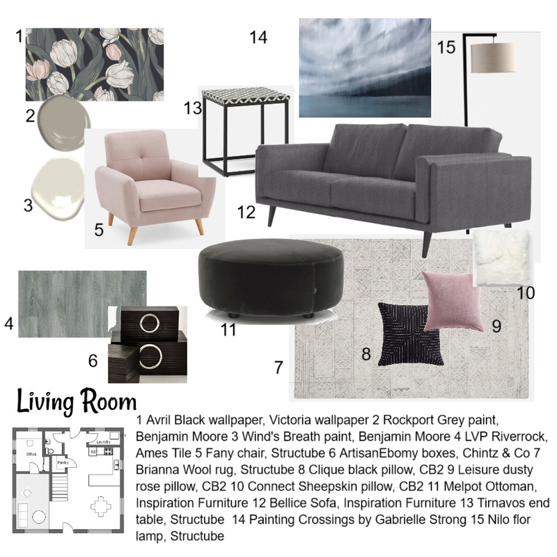 Module 9 living room Mood Board by Beverlea on Style Sourcebook