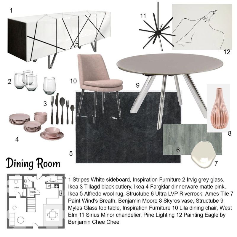 Module 9 dining room Mood Board by Beverlea on Style Sourcebook