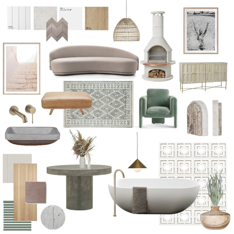 Selections & Finishes Board Mood Board by mibbs1 on Style Sourcebook