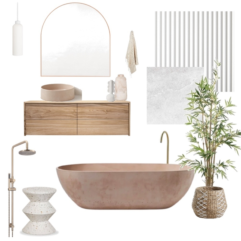 Bathroom Mood Board by Stone and Oak on Style Sourcebook