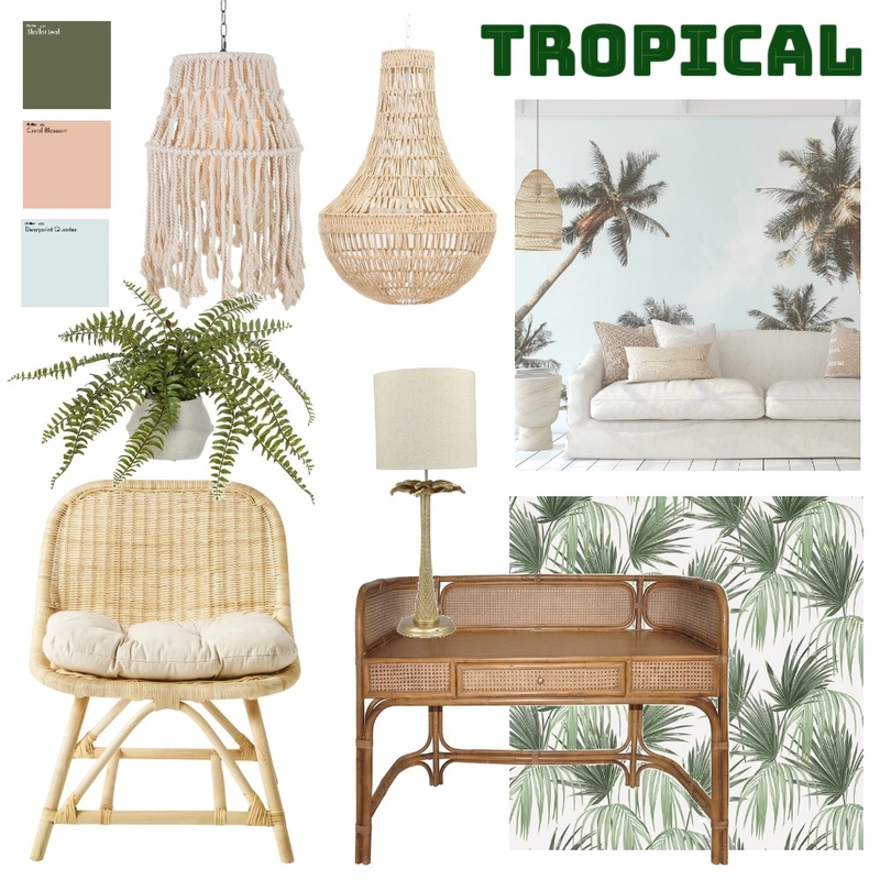 Tropical Mood Board by Jefsie Khushu on Style Sourcebook