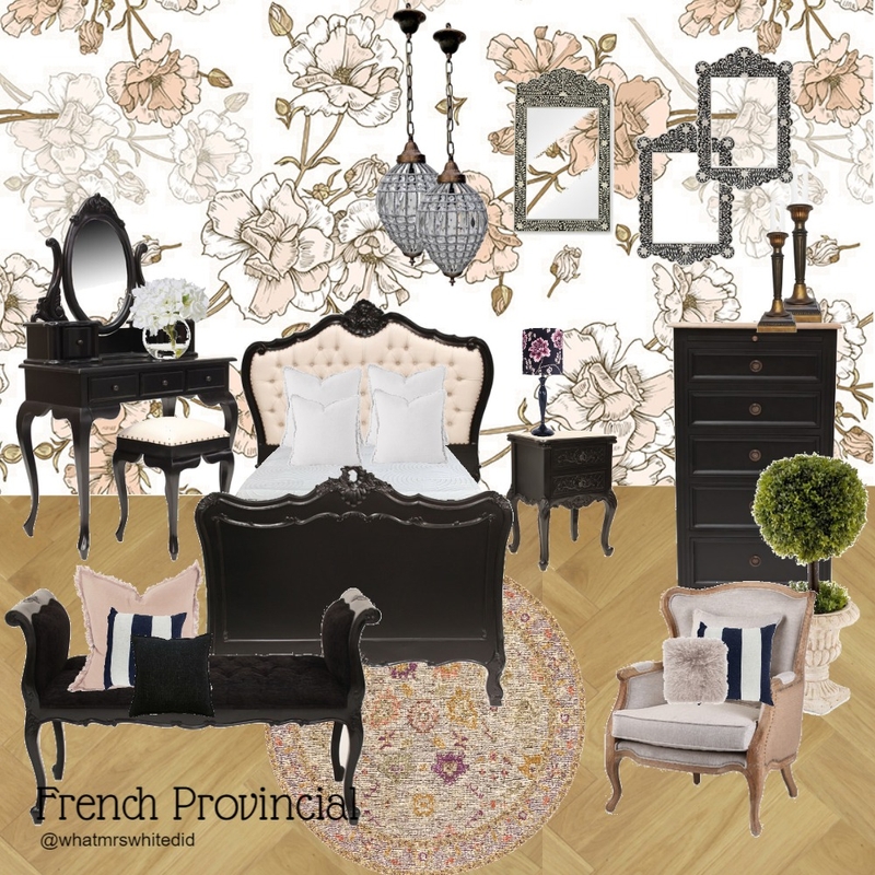 French Provincial Luxe Mood Board by WHAT MRS WHITE DID on Style Sourcebook
