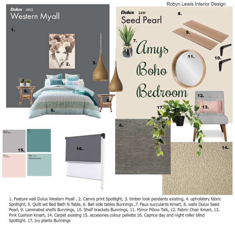 Amys bedroom Mood Board by RobynLewisCourse on Style Sourcebook