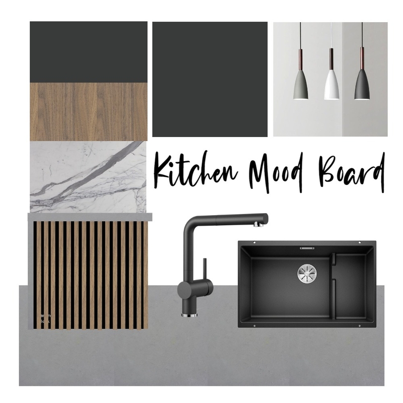 Raw Material Dark Kitchen Mood Board by Ashleigh59 on Style Sourcebook