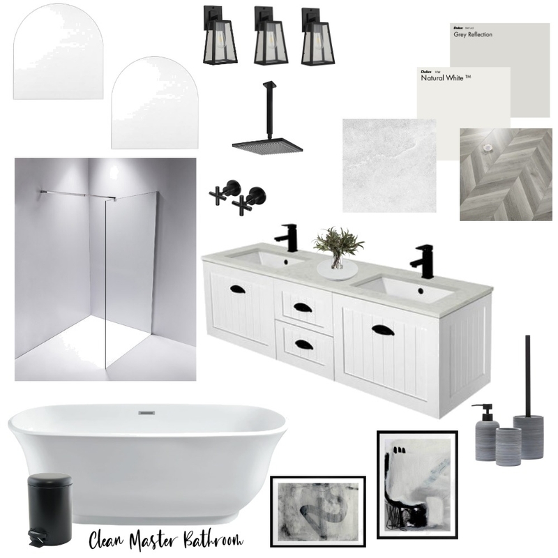 Clean Master Bath Mood Board by Britnie on Style Sourcebook