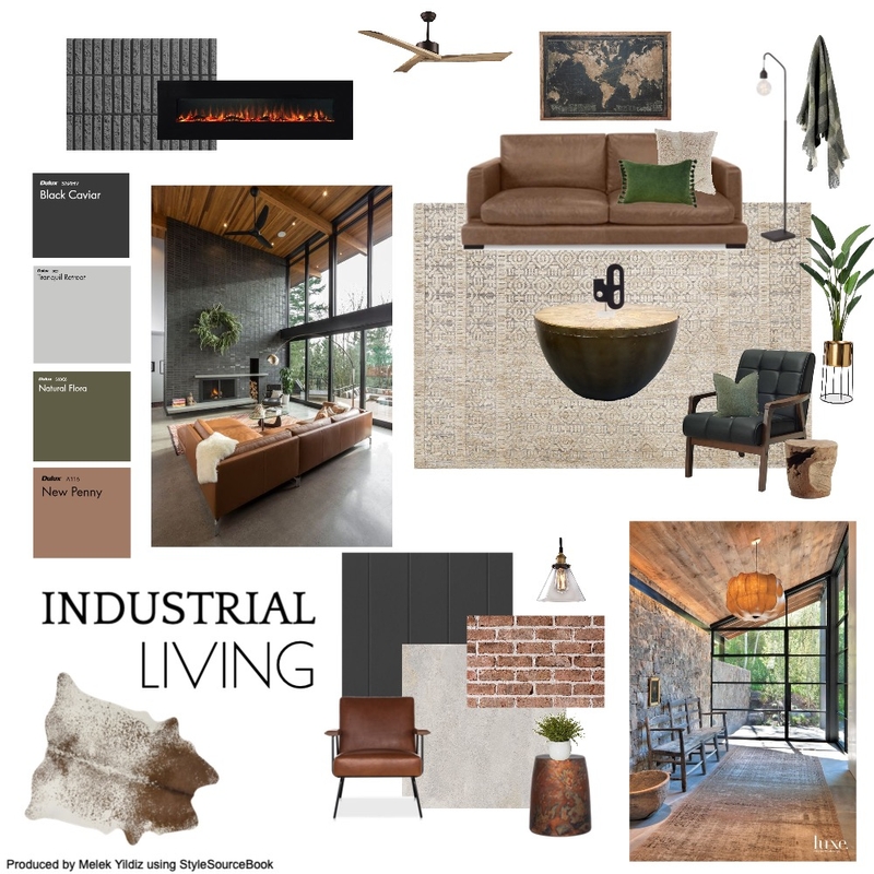 Industrial Mood Board by MelekYildiz on Style Sourcebook