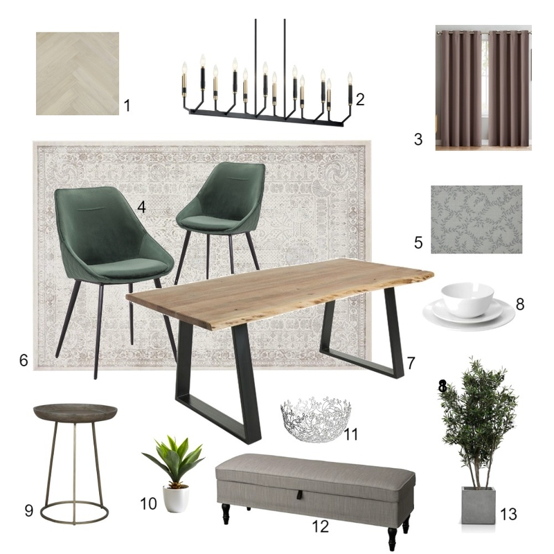 Module 9 Dining room Mood Board by krisztina vizi on Style Sourcebook