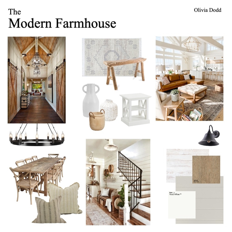 Modern Farmhouse Moodboard Mood Board by oliviadodd on Style Sourcebook