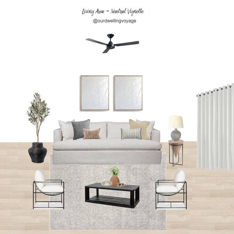 Living Area - Neutral Vignette 2 Mood Board by Casa Macadamia on Style Sourcebook
