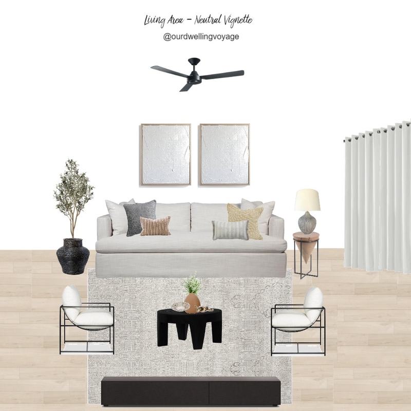 Living Area - Neutral Vignette 3 Mood Board by Casa Macadamia on Style Sourcebook