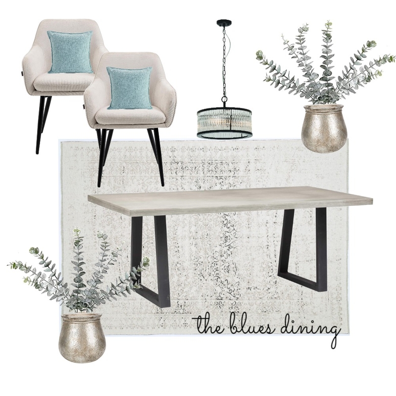The Blues Dining Mood Board by creative grace interiors on Style Sourcebook