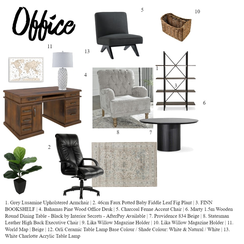 office Mood Board by charu on Style Sourcebook