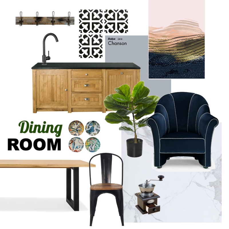 Dining Room Mood Board by JULIA DENISOVA on Style Sourcebook