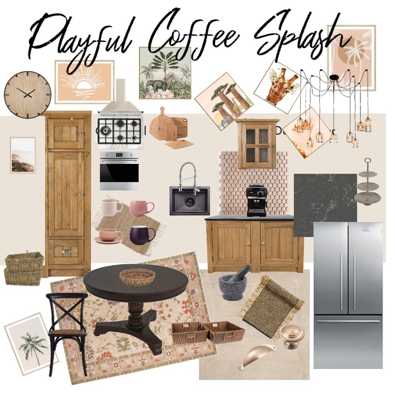 Kitchen - Playful Coffee Splash Mood Board by SVETLANA OWALA on Style Sourcebook