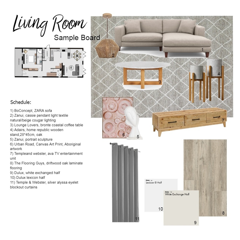 Sample board living Mood Board by Angie63 on Style Sourcebook