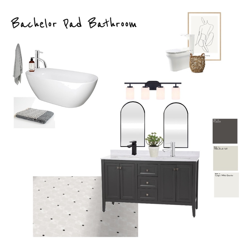 Bachelor Pad Bathroom Mood Board by AlineGlover on Style Sourcebook