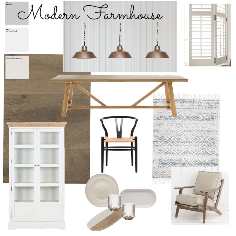 Modern Farmhouse Mood Board by ebruggenwirth on Style Sourcebook