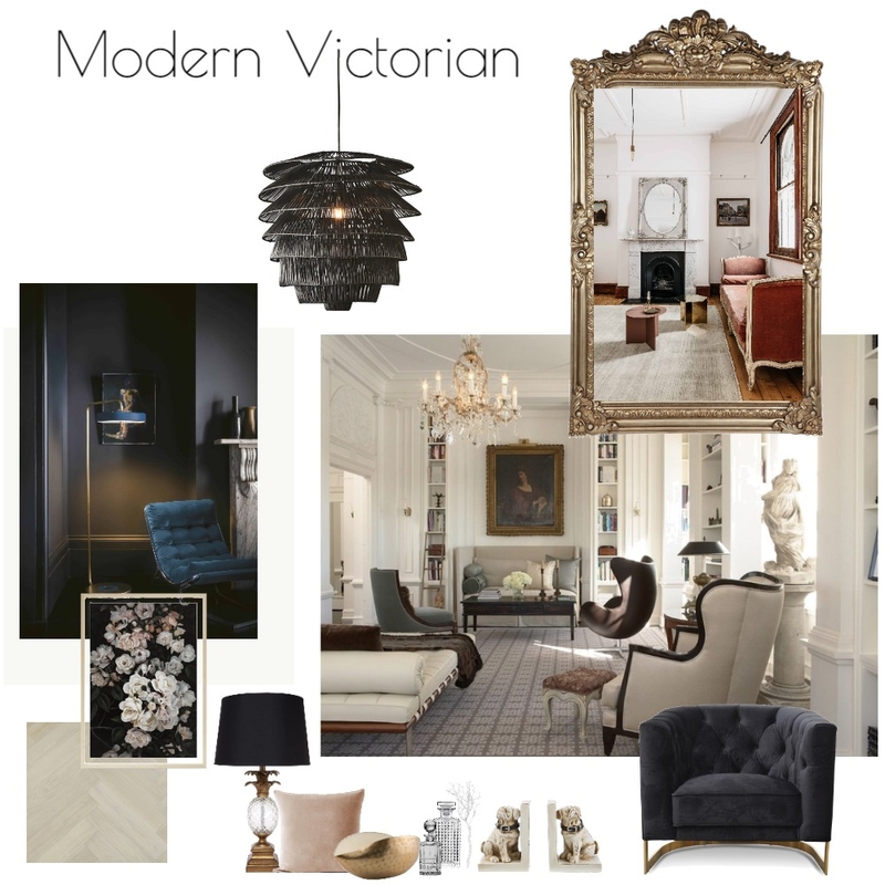 Modern Victorian :Assignment 3 Mood Board by donnapb24 on Style Sourcebook