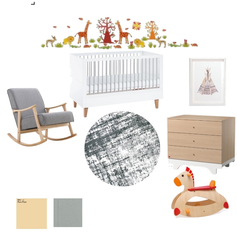 Nursery design board Mood Board by Elcharis Interior Design on Style Sourcebook