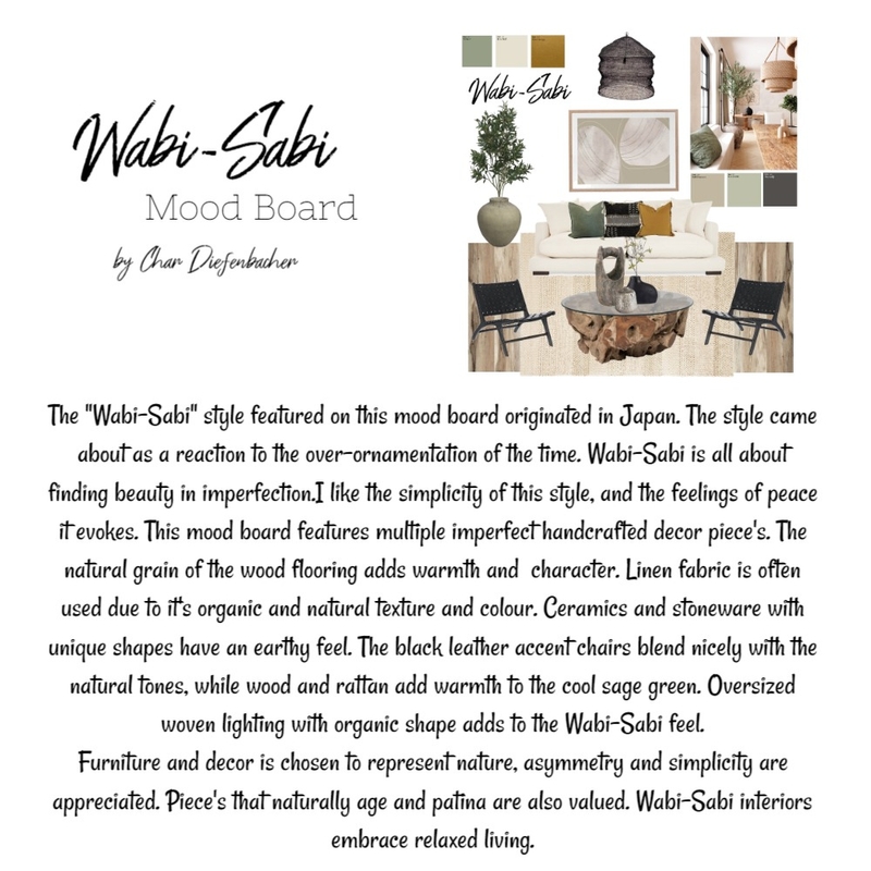 Wabi-Sabi analysis Mood Board by SimplyBold on Style Sourcebook