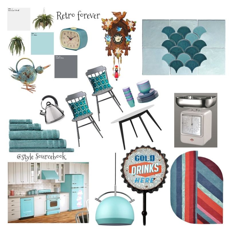 Retro Kitchen Mood Board by may el sherif on Style Sourcebook