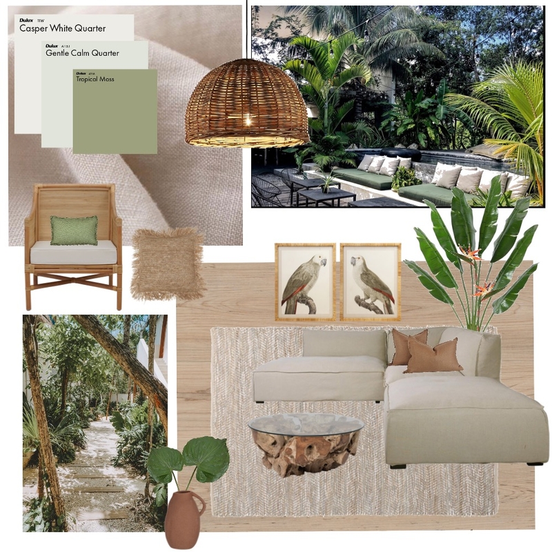 Tropical Tulum Mood Board by Swoon on Style Sourcebook