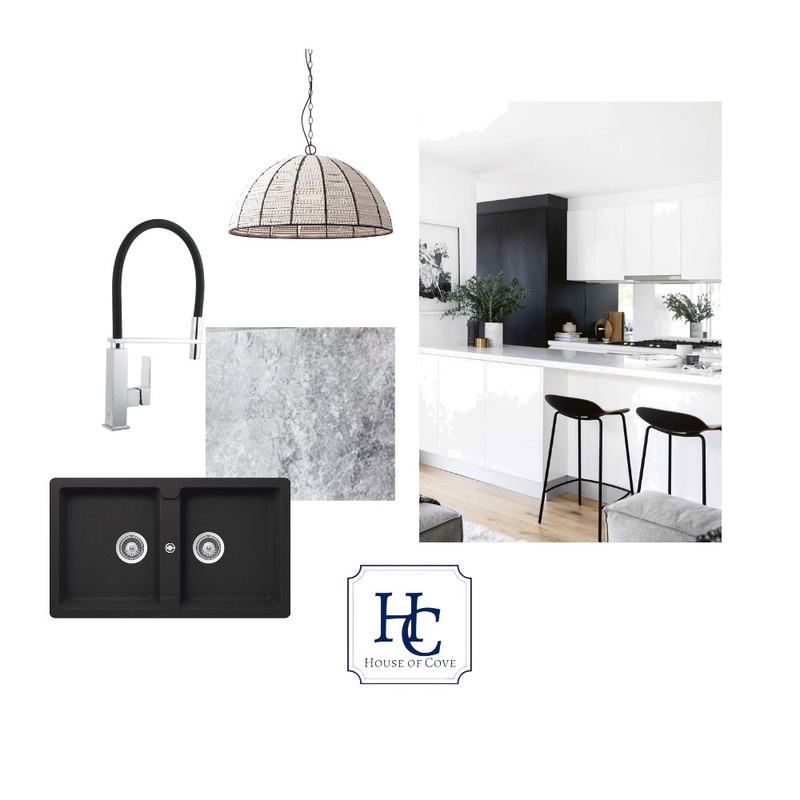 Monochromatic Kitchen Mood Board by House of Cove on Style Sourcebook