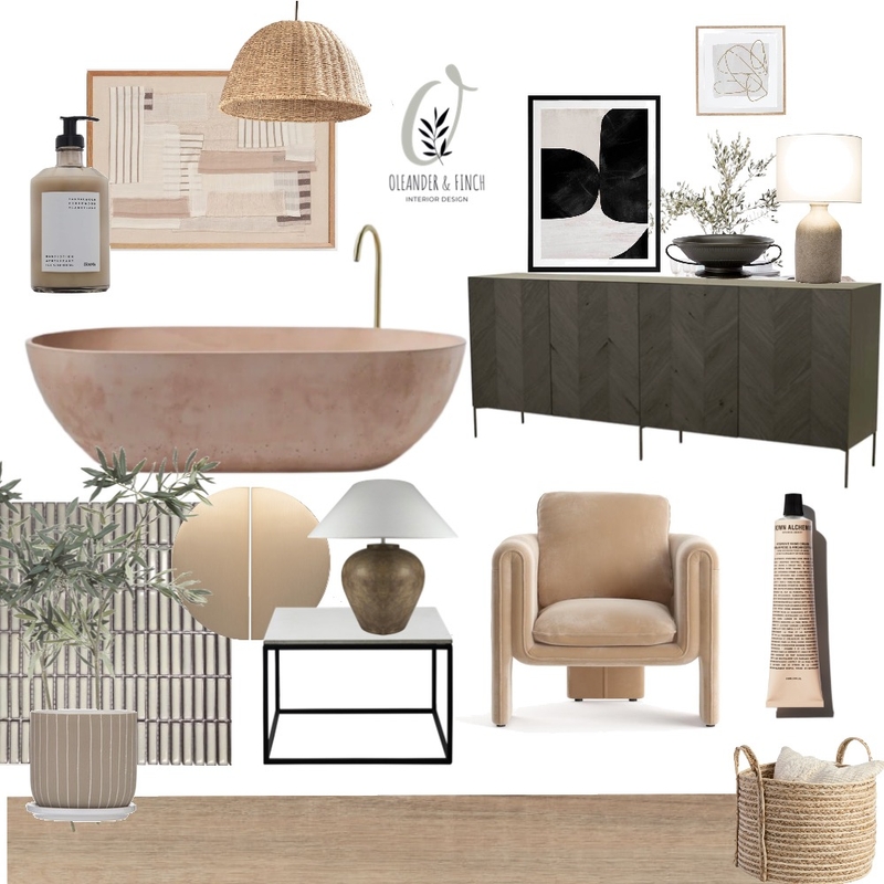 Draft Mood Board by Oleander & Finch Interiors on Style Sourcebook