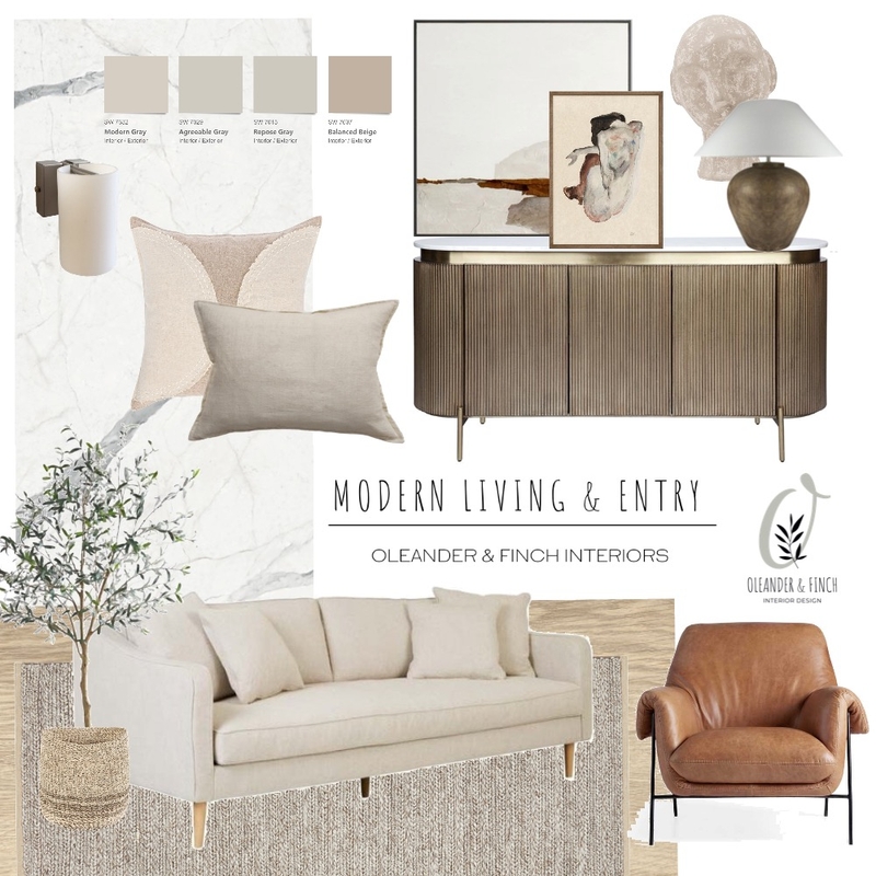 Modern Mood Board by Oleander & Finch Interiors on Style Sourcebook