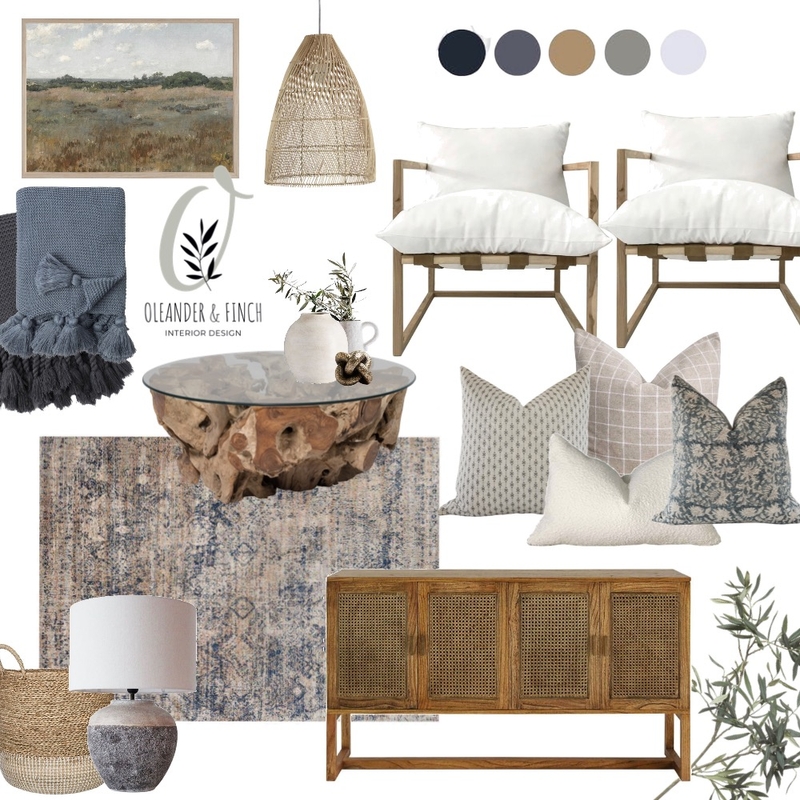 Patterns and prairies Mood Board by Oleander & Finch Interiors on Style Sourcebook