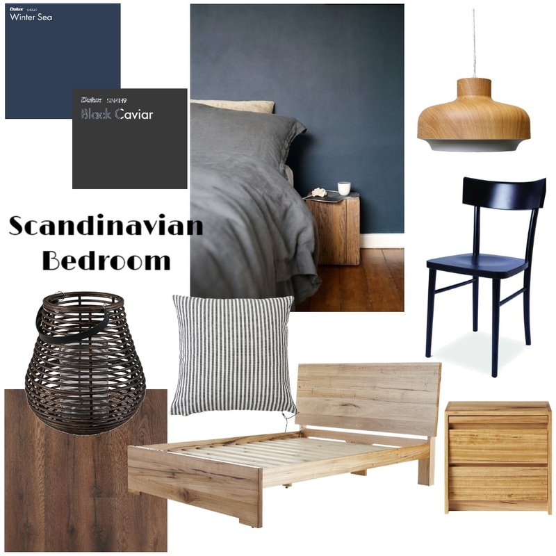 Scandinavian Bedroom Mood Board by Samantha Interiors on Style Sourcebook