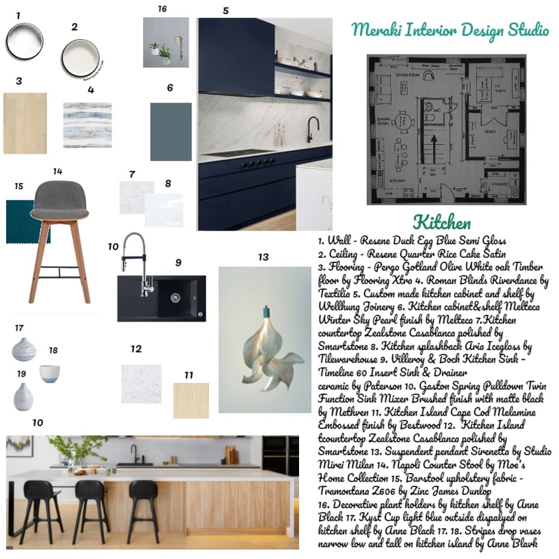 Sample Board Kitchen Nordic Style Mood Board by perlin on Style Sourcebook