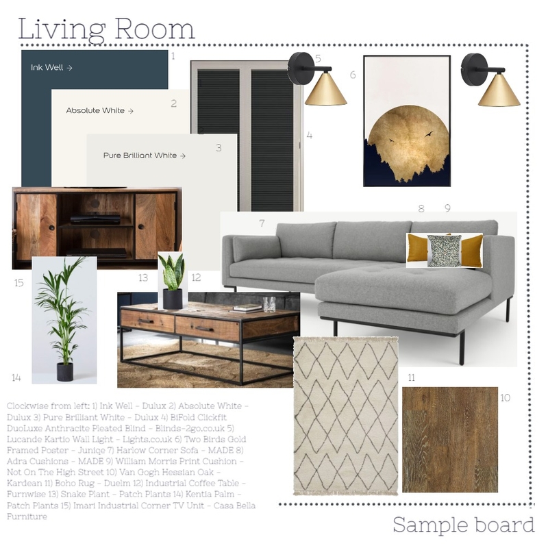IDI Module 9 - Living Room Mood Board by KayleighWilkinson on Style Sourcebook