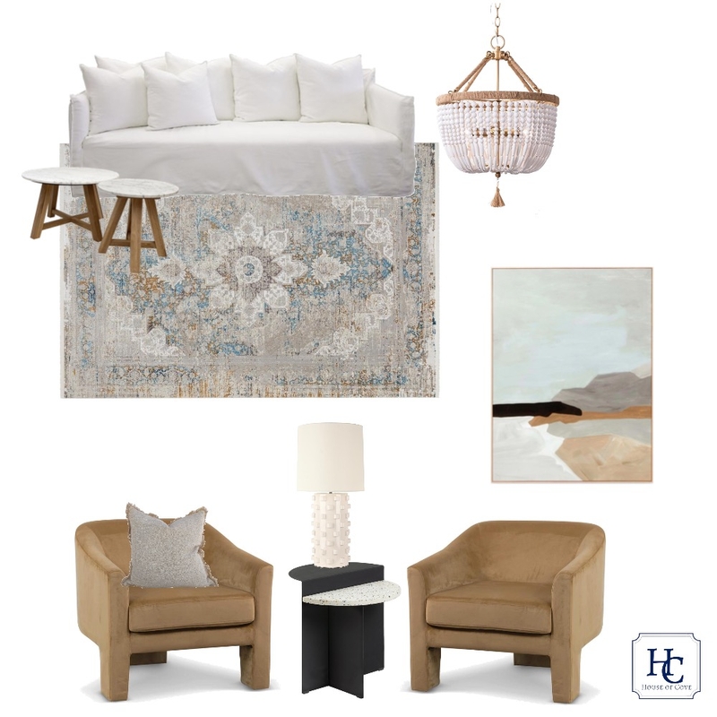 Neutral Sitting Room Mood Board by House of Cove on Style Sourcebook