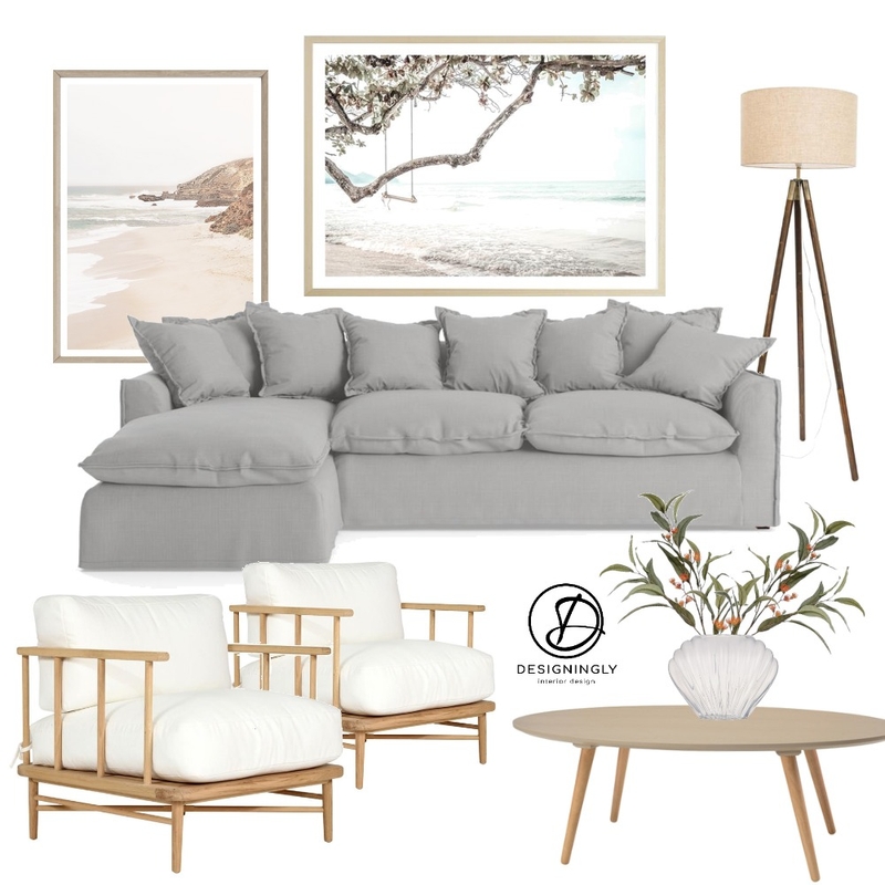 Coastal Scandi Living Mood Board by Designingly Co on Style Sourcebook