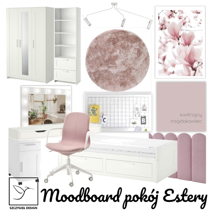 moodboard pokój Estery Mood Board by SzczygielDesign on Style Sourcebook
