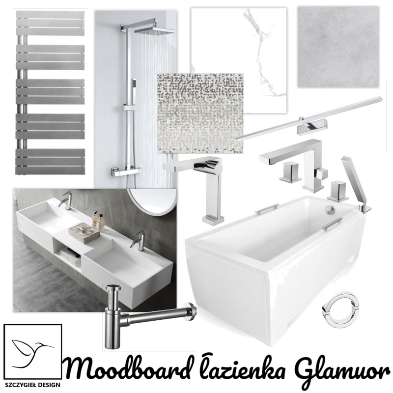 moodboard łazienka Glamour Mood Board by SzczygielDesign on Style Sourcebook