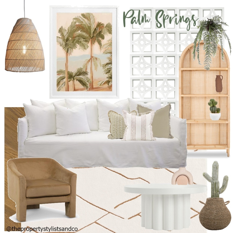 Palm Springs Mood Board by The Property Stylists & Co on Style Sourcebook
