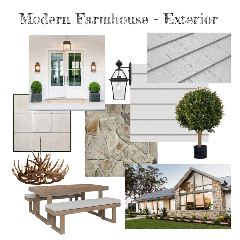 Modern Farmhouse - Exterior Mood Board by chelsea.interiors on Style Sourcebook
