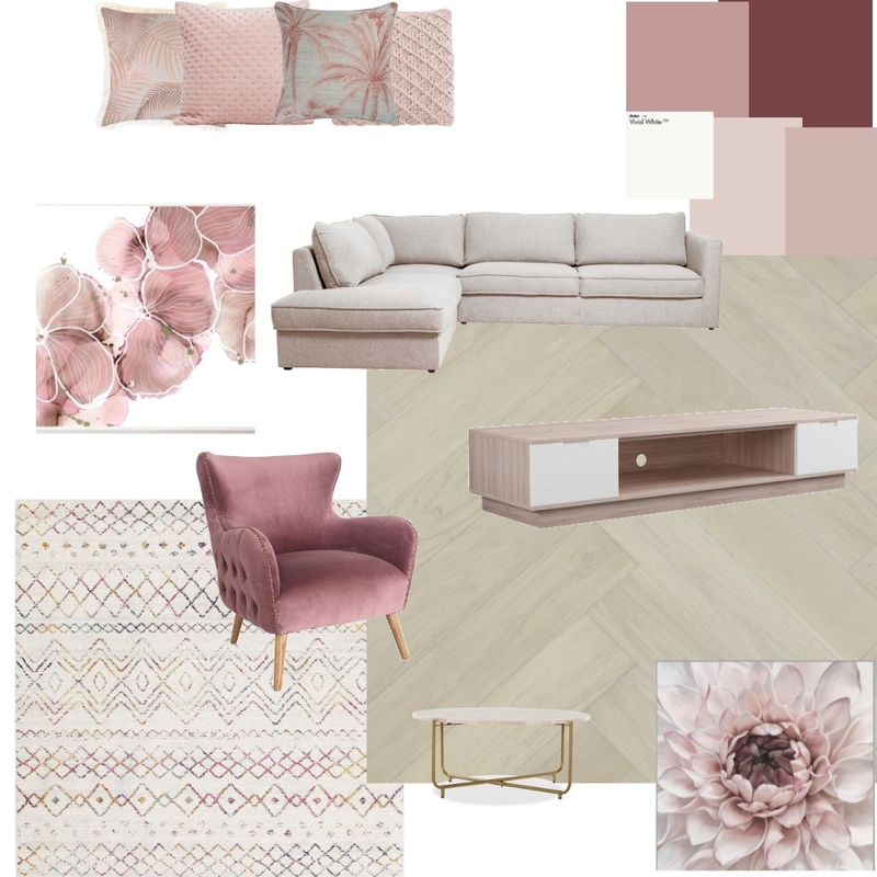 pink living Mood Board by Ruth Fisher on Style Sourcebook